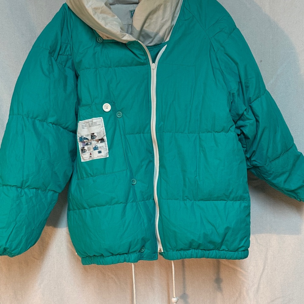 Amazing Bambilla Reversible 100% Down Women's Teal/cream Jacket